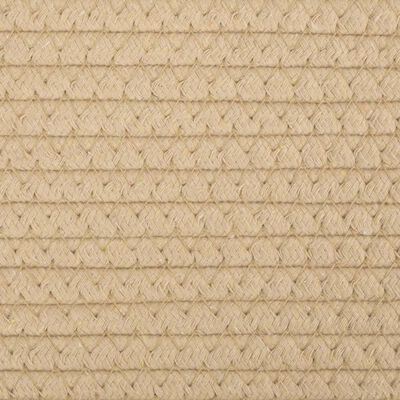 vidaXL Aufbewahrungskorb Beige und Weiß Ø40x35 cm Baumwolle