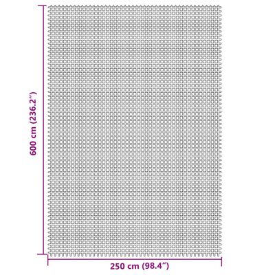 vidaXL Campingteppich Creme 6x2,5m