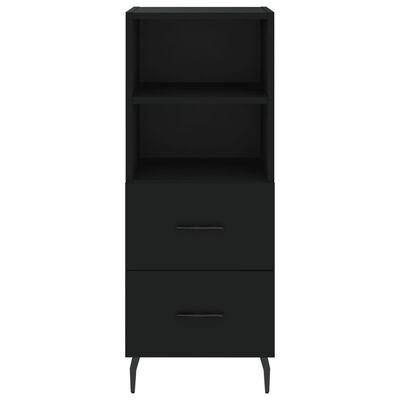 vidaXL Highboard Schwarz 34,5x34x180 cm Holzwerkstoff