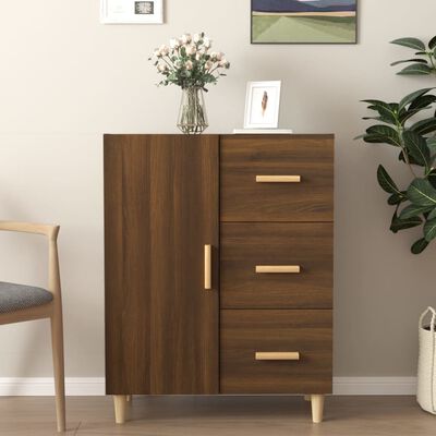 vidaXL Sideboard Braun Eichen-Optik 69,5x34x90 cm Holzwerkstoff