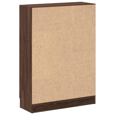 vidaXL Bücherschrank Braun Eichen-Optik 82,5x30,5x115 cm Holzwerkstoff