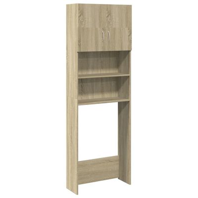 vidaXL Waschmaschinenschrank Sonoma-Eiche 64x25,5x190 cm Holzwerkstoff