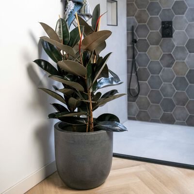 Capi Blumentopf Waste Smooth 35x34 cm Grau