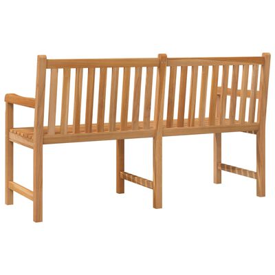 vidaXL Gartenbank 150 cm Massivholz Teak