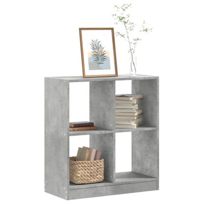 vidaXL Bücherregal Betongrau 68,5x32x75 cm Holzwerkstoff