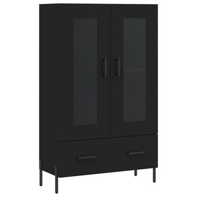 vidaXL Highboard Schwarz 69,5x31x115 cm Holzwerkstoff