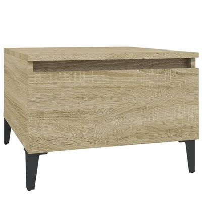 vidaXL Beistelltische 2 Stk. Sonoma-Eiche 50x46x35 cm Holzwerkstoff