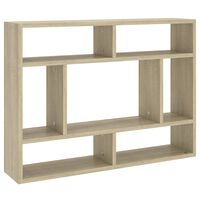 vidaXL Wandregal Sonoma-Eiche 75x16x55 cm Holzwerkstoff