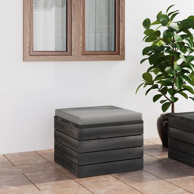 vidaXL Garten-Paletten-Hocker mit Sitzkissen Kiefernholz