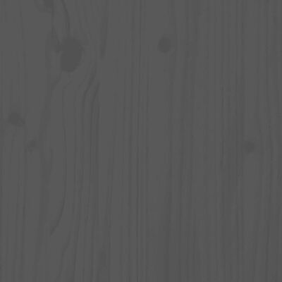 vidaXL Massivholzbett Grau Kiefer 120x190 cm