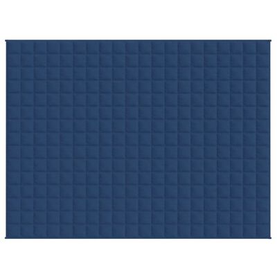 vidaXL Gewichtsdecke Blau 152x203 cm 11 kg Stoff