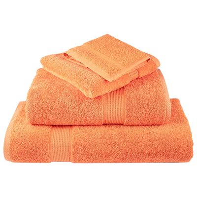 vidaXL Premium-Seiftücher SOLUND 2 Stk. Orange 30x30 cm 600 g/m²