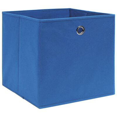 vidaXL Aufbewahrungsboxen 4 Stk. Blau 32x32x32 cm Stoff