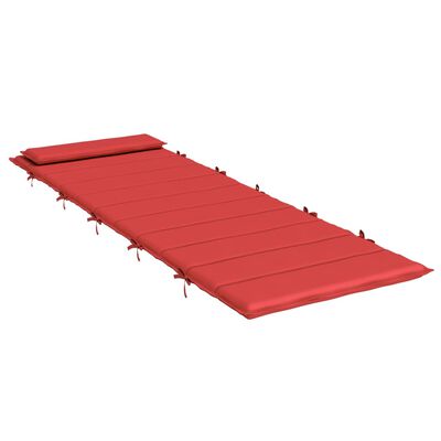 vidaXL Sonnenliegen-Auflage Rot 180x60x3 cm Oxford-Gewebe