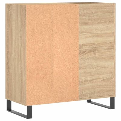 vidaXL Plattenschrank Sonoma-Eiche 84,5x38x89 cm Holzwerkstoff