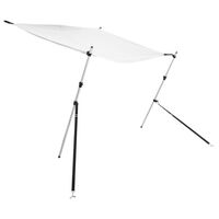 vidaXL T-Top-Beschattungsverlängerung Weiß 170x170x(113-182,5) cm