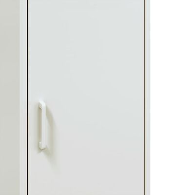 vidaXL Highboard Weiß 36x39x113 cm Stahl