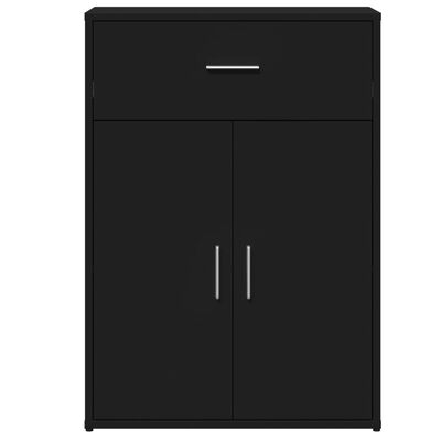 vidaXL Sideboard Schwarz 60x30x84 cm Holzwerkstoff