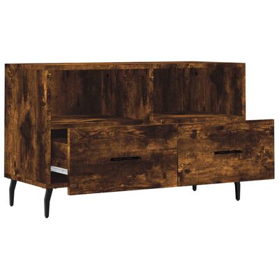 vidaXL TV-Schrank Räuchereiche 80x36x50 cm Holzwerkstoff