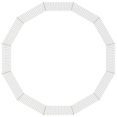 vidaXL Freilaufgehege 12-teilig 54x100 cm Verzinktes Eisen