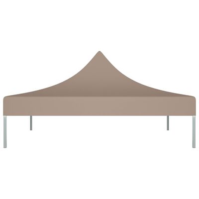 vidaXL Partyzelt-Dach 3x3 m Taupe 270 g/m²