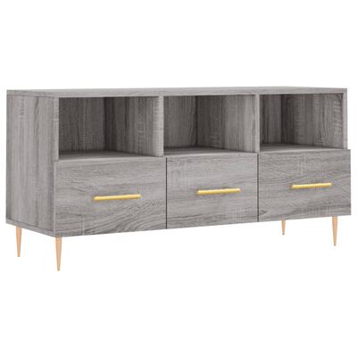 vidaXL TV-Schrank Grau Sonoma 102x36x50 cm Holzwerkstoff