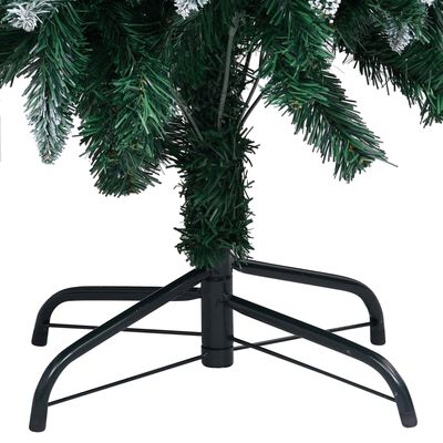 vidaXL Künstlicher Weihnachtsbaum mit Beleuchtung Kugeln Zapfen 150 cm