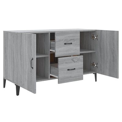 vidaXL Sideboard Grau Sonoma 100x36x60 cm Holzwerkstoff