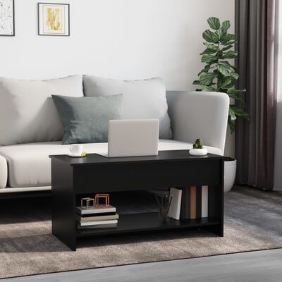 vidaXL Couchtisch Schwarz 102x50x52,5 cm Holzwerkstoff