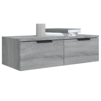 vidaXL Wandschränke 2 Stk. Grau Sonoma 68x30x20 cm Holzwerkstoff