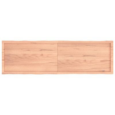 vidaXL Tischplatte 180x50x(2-6) cm Massivholz Behandelt Baumkante