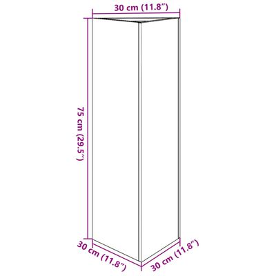 vidaXL Pflanzkübel Dreieckig 30x26x75 cm Cortenstahl