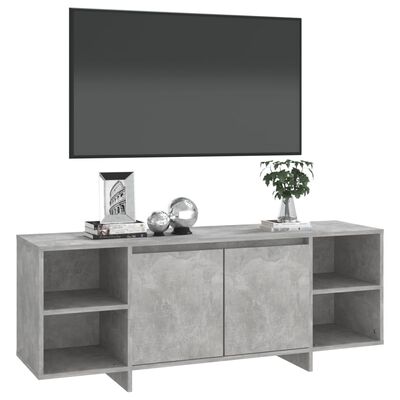 vidaXL TV-Schrank Betongrau 130x35x50 cm Holzwerkstoff