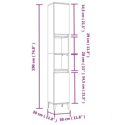 vidaXL 3-tlg. Badmöbel-Set Weiß Holzwerkstoff