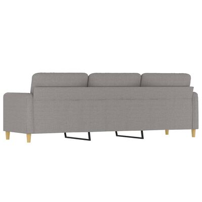 vidaXL 3-Sitzer-Sofa Hellgrau 210 cm Stoff