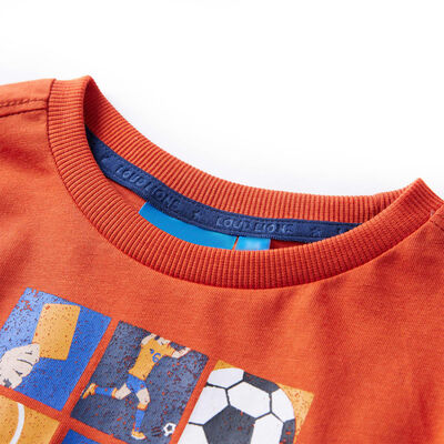 Kinder-Langarmshirt Orange 140