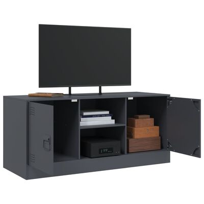 vidaXL TV-Schrank Anthrazit 99x39x44 cm Stahl