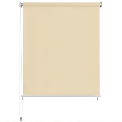 vidaXL Außenrollo 220 x 230 cm Cremeweiß