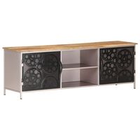 vidaXL TV-Schrank 120x30x40 cm Raues Mangoholz