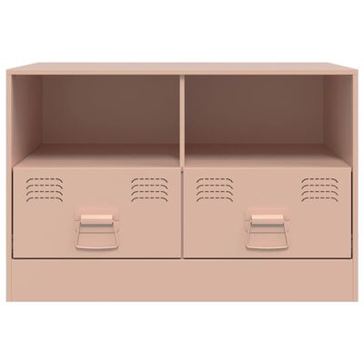 vidaXL TV-Schrank Rosa 67x39x44 cm Stahl