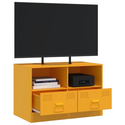 vidaXL TV-Schrank Senfgelb 67x39x44 cm Stahl