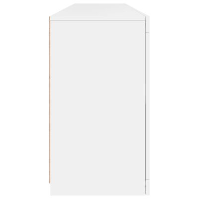 vidaXL Sideboard mit LED-Leuchten Weiß 164x37x67 cm