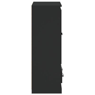 vidaXL Highboard Schwarz 60x35,5x103,5 cm Holzwerkstoff