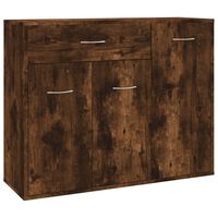 vidaXL Sideboard Räuchereiche 88x30x70 cm Holzwerkstoff