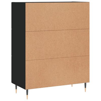 vidaXL Sideboard Schwarz 69,5x34x90 cm Holzwerkstoff