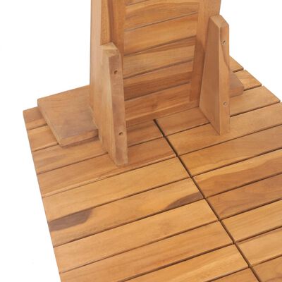 vidaXL Gartendusche Massivholz Teak 70x75x204 cm