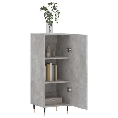 vidaXL Sideboard Betongrau 34,5x34x90 cm Holzwerkstoff