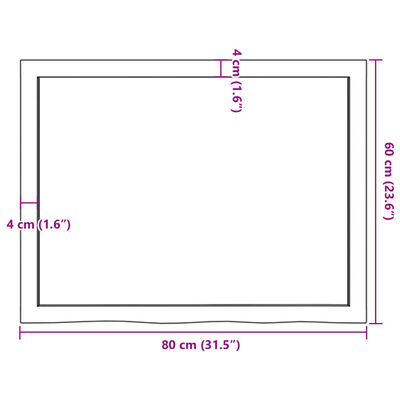 vidaXL Wandregal Hellbraun 80x60x(2-6) cm Massivholz Eiche Behandelt