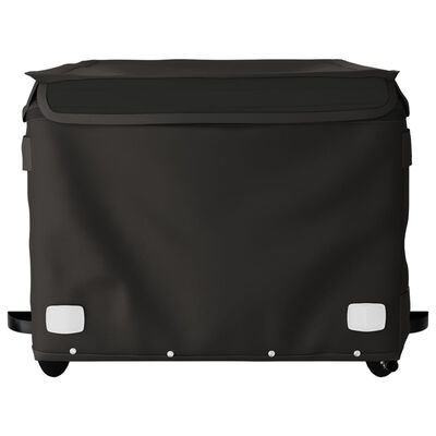 vidaXL Fahrradanhänger Schwarz 45 kg Eisen