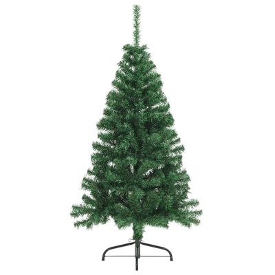 vidaXL Künstlicher Halb-Weihnachtsbaum mit Ständer Grün 120 cm PVC